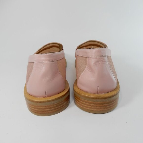 Stuart Weitzman Palmer Slip on LOAFERS Flats Size 6 Pink Shimmer Mesh NEW $475 - Picture 11 of 16